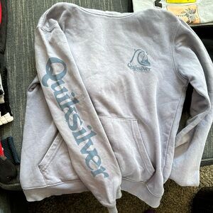 Quicksilver sweatshirt/hoodie youth medium dusty blue